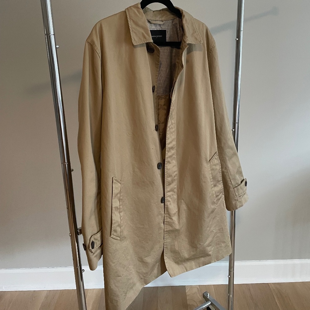Mens Banana Republic Trench Coat